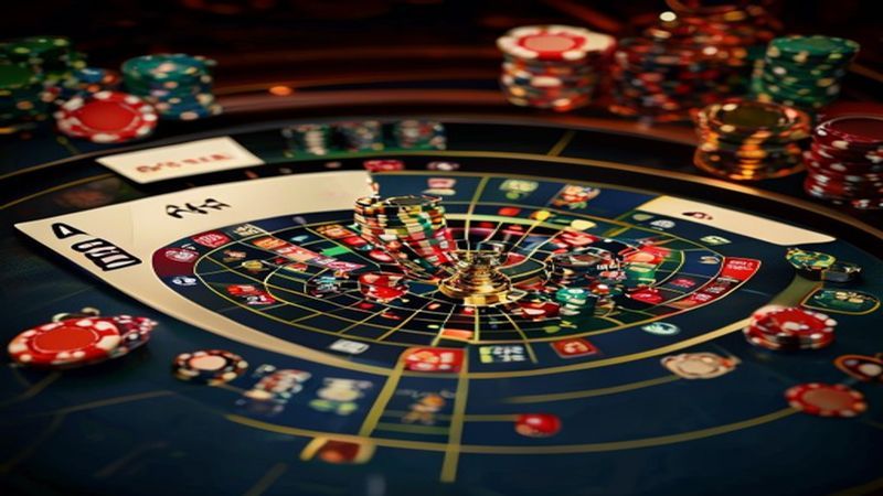 Minh hoạ bàn Baccarat trực tuyến tại TN888